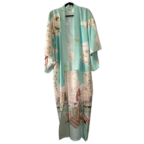 Marukyo Kimonos & Yukatas Vintage Marukyo Kimono Womens Blue Japan